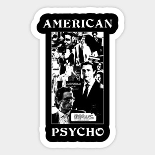 american psycho grunge Sticker